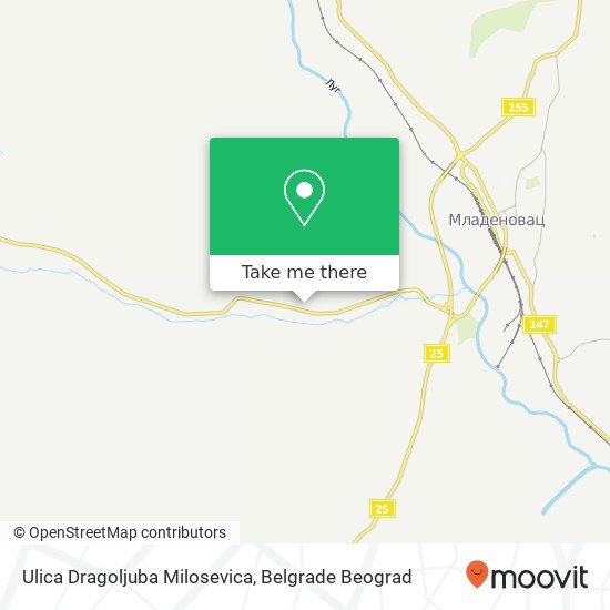 Ulica Dragoljuba Milosevica map