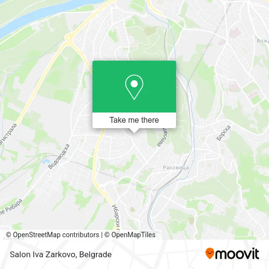 Salon Iva Zarkovo map