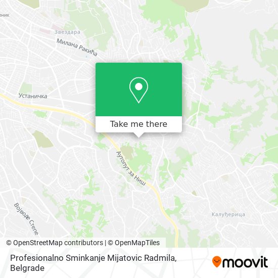 Profesionalno Sminkanje Mijatovic Radmila map