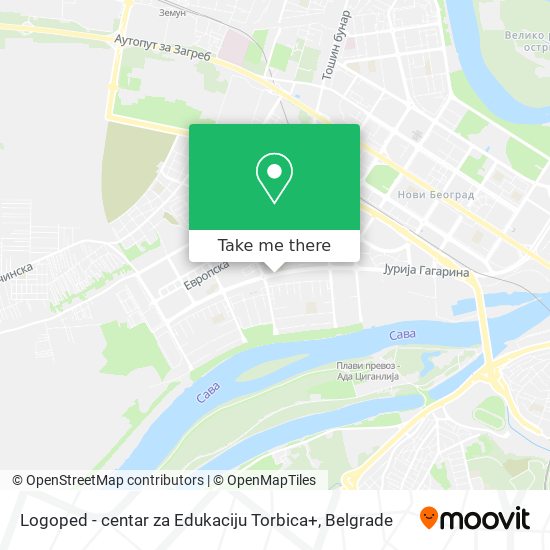Logoped - centar za Edukaciju Torbica+ map