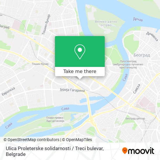 Ulica Proleterske solidarnosti / Treci bulevar map