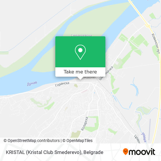 KRISTAL (Kristal Club Smederevo) map