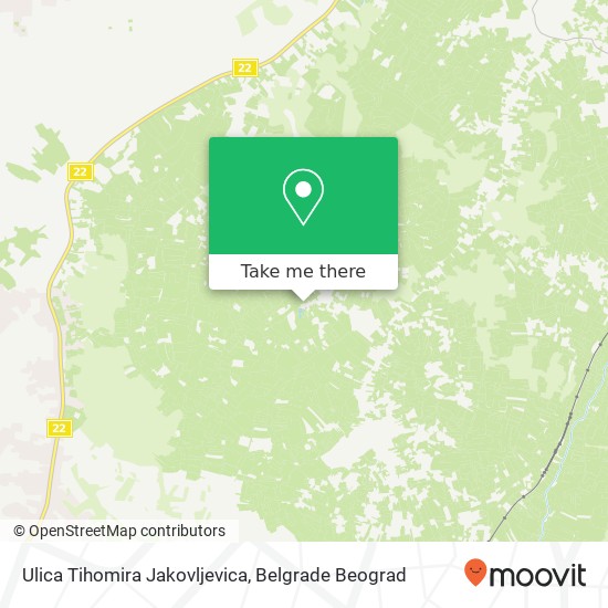 Ulica Tihomira Jakovljevica map