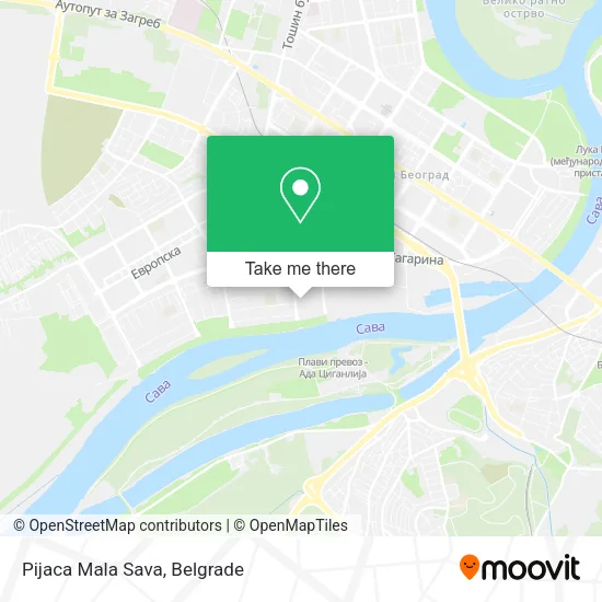 Pijaca Mala Sava map
