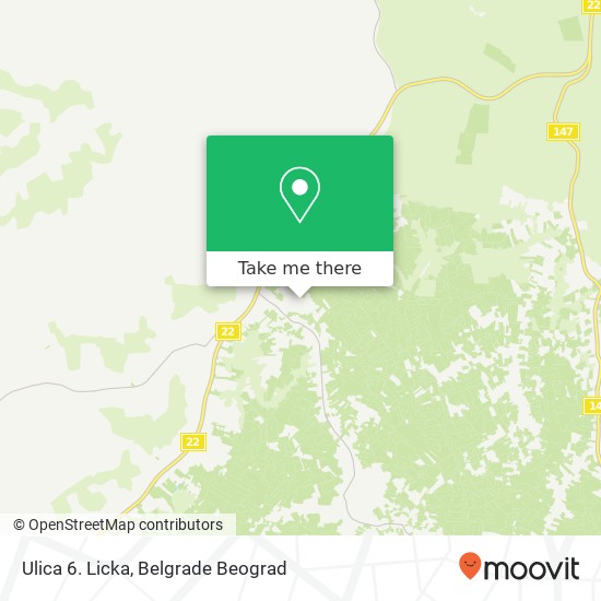 Ulica 6. Licka map