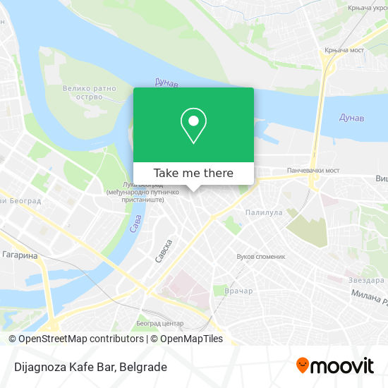 Dijagnoza Kafe Bar map