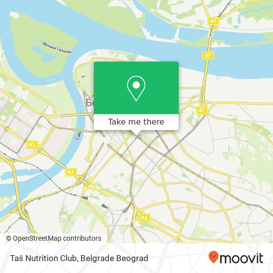 Taš Nutrition Club map