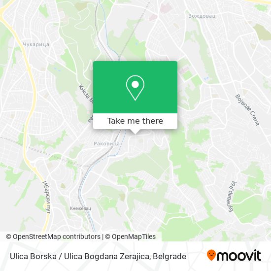 Ulica Borska / Ulica Bogdana Zerajica map