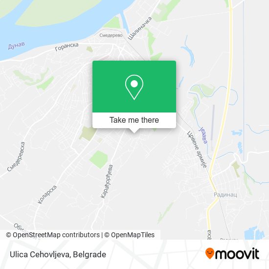 Ulica Cehovljeva map