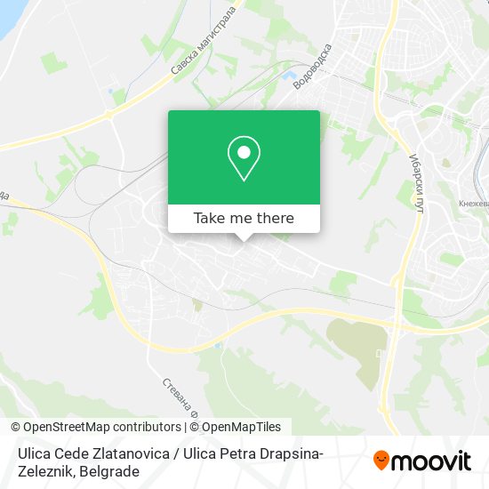 Ulica Cede Zlatanovica / Ulica Petra Drapsina-Zeleznik map