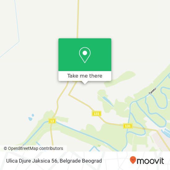 Ulica Djure Jaksica 56 map