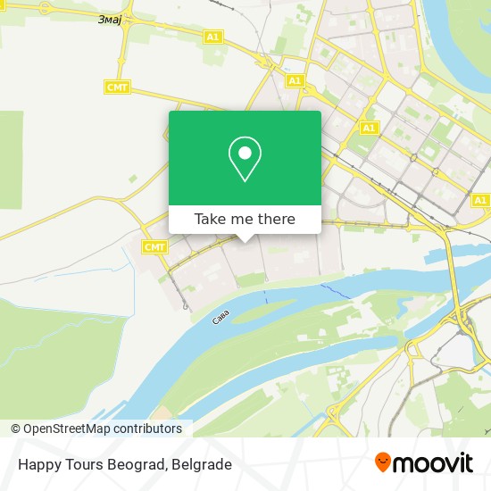 Happy Tours Beograd map