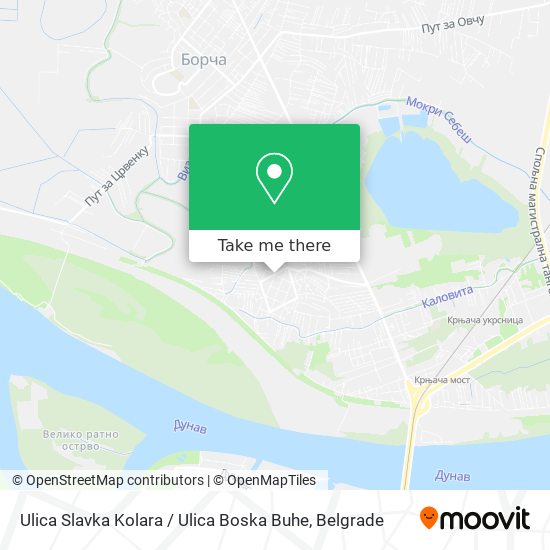 Ulica Slavka Kolara / Ulica Boska Buhe map