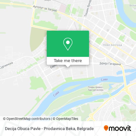 Decija Obuca Pavle - Prodavnica Beka map