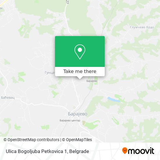 Ulica Bogoljuba Petkovica 1 map