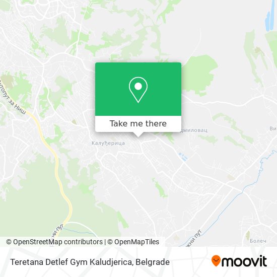 Teretana Detlef Gym Kaludjerica map