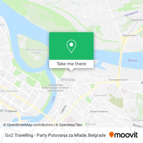 Go2 Travelling - Party Putovanja za Mlade map