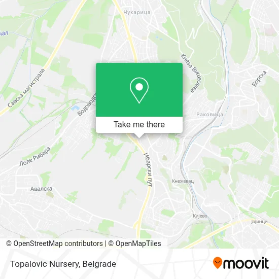 Topalovic Nursery map
