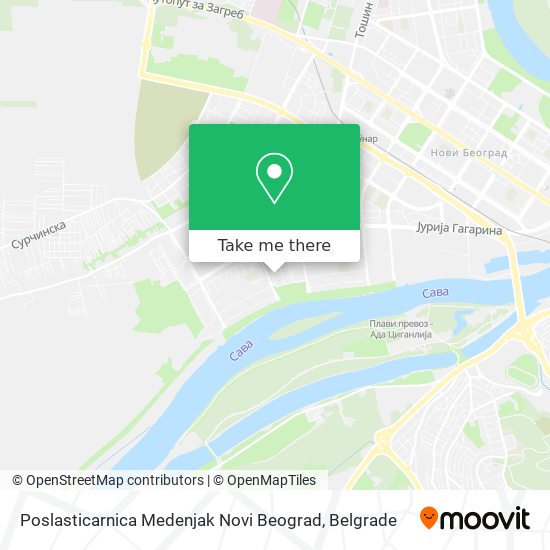 Poslasticarnica Medenjak Novi Beograd map