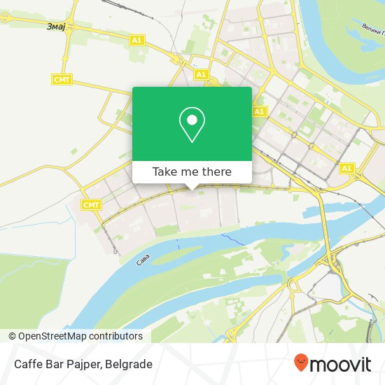 Caffe Bar Pajper map