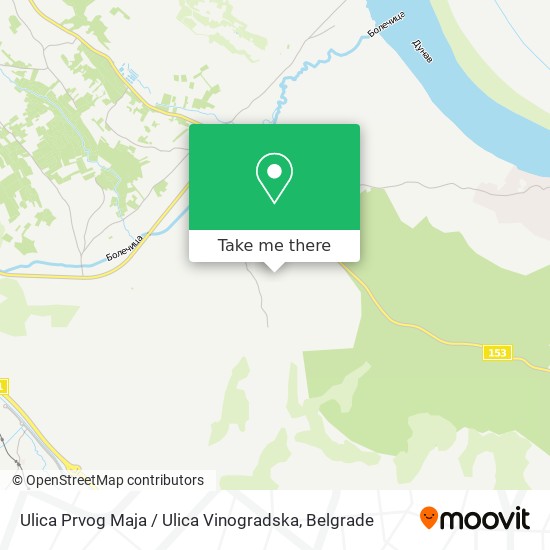 Ulica Prvog Maja / Ulica Vinogradska map