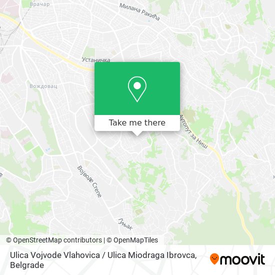 Ulica Vojvode Vlahovica / Ulica Miodraga Ibrovca map