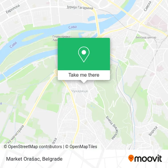 Market Orašac map