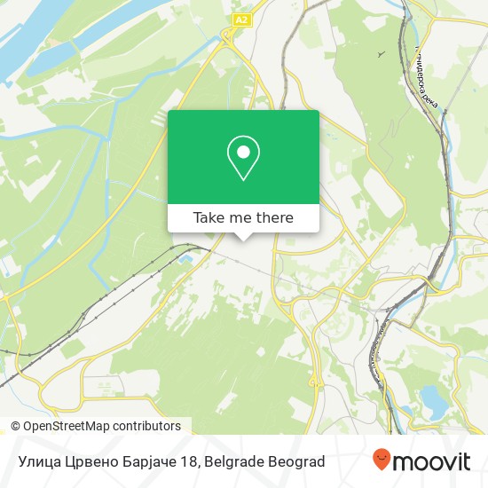 Улица Црвено Барјаче 18 map