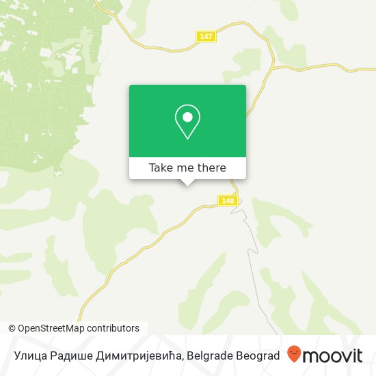 Улица Радише Димитријевића map