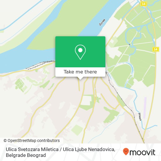 Ulica Svetozara Miletica / Ulica Ljube Nenadovica map