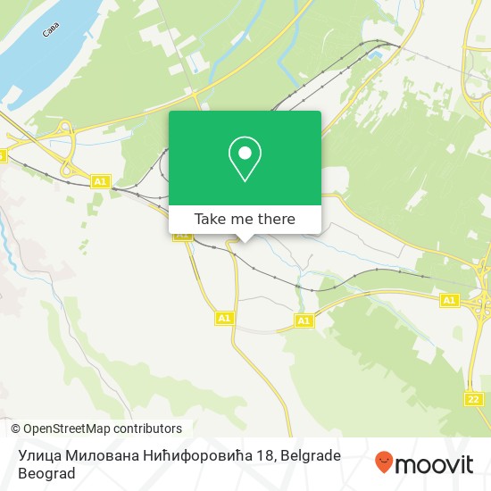 Улица Милована Нићифоровића 18 map