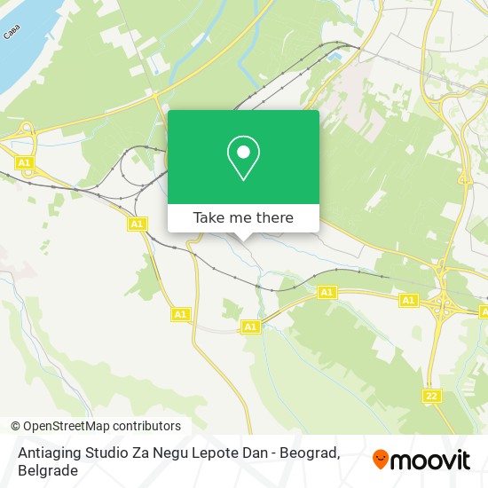 Antiaging Studio Za Negu Lepote Dan - Beograd map