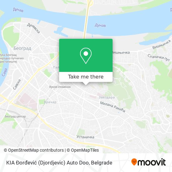 KIA Đorđević (Djordjevic) Auto Doo map