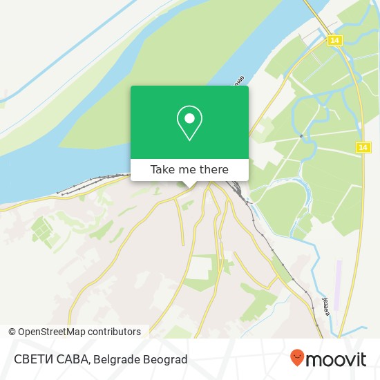 СВЕТИ САВА map