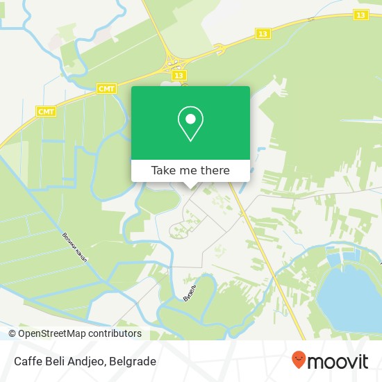 Caffe Beli Andjeo map