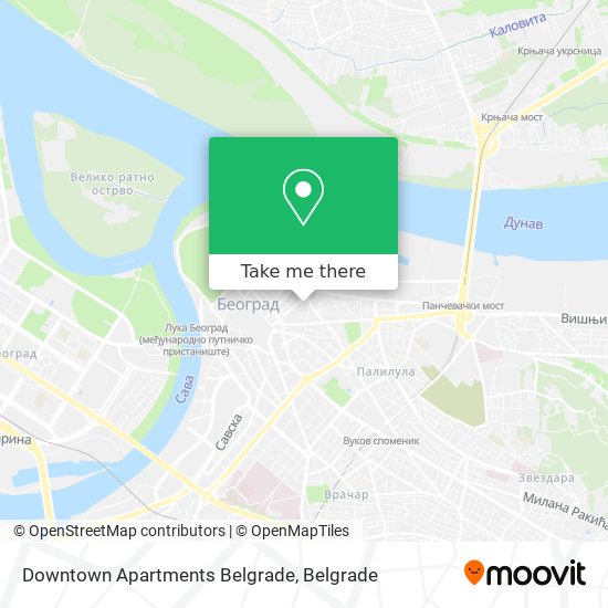 Downtown Apartments Belgrade map