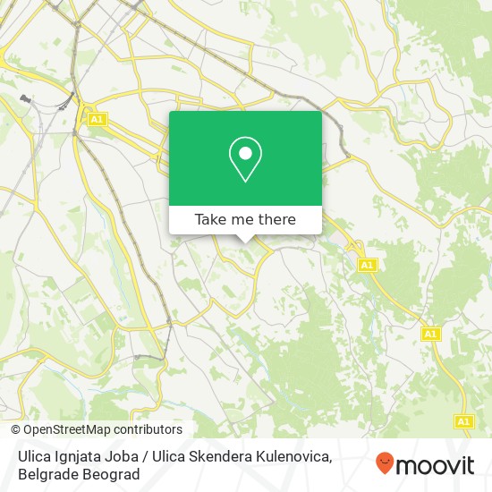 Ulica Ignjata Joba / Ulica Skendera Kulenovica map