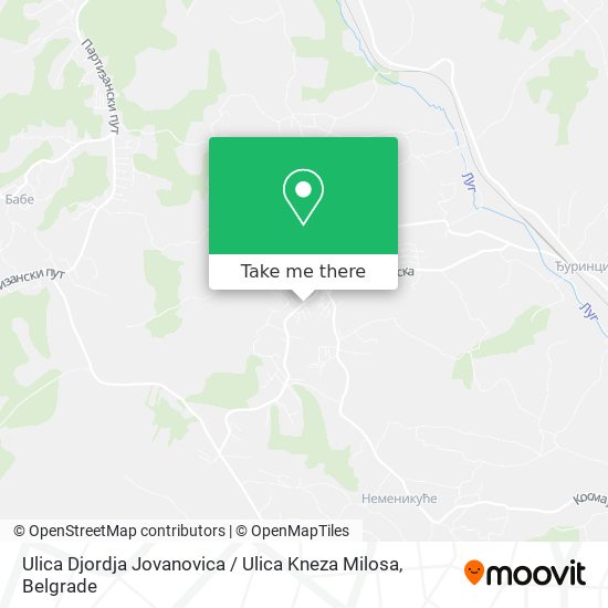 Ulica Djordja Jovanovica / Ulica Kneza Milosa map