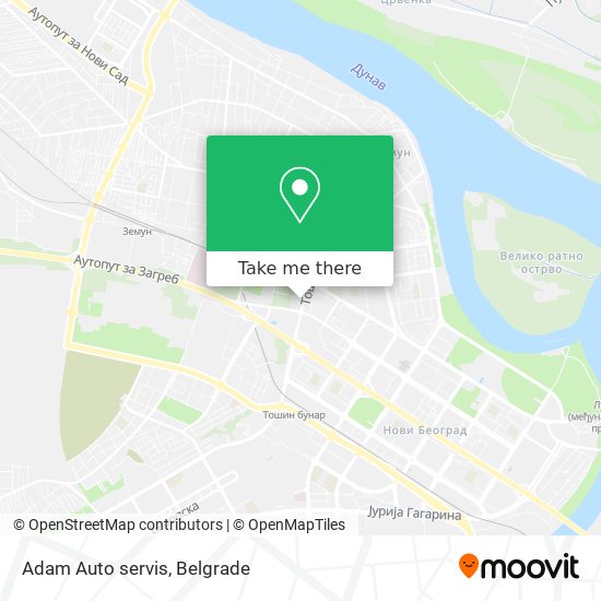 Adam Auto servis map