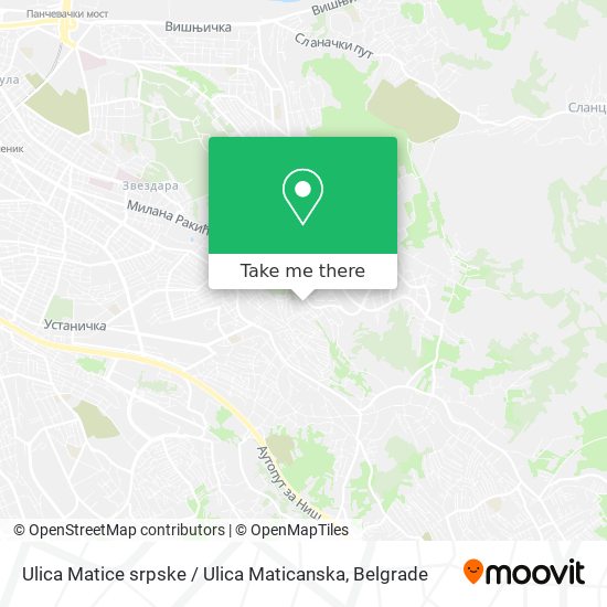 Ulica Matice srpske / Ulica Maticanska map