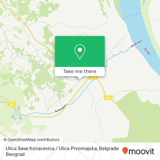 Ulica Save Kovacevica / Ulica Prvomajska map