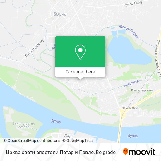 Црква свети апостоли Петар и Павле map