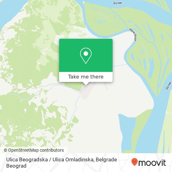 Ulica Beogradska / Ulica Omladinska map