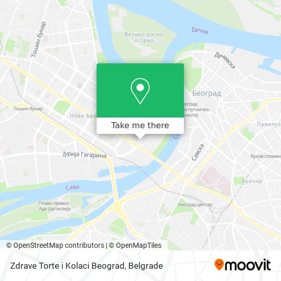 Zdrave Torte i Kolaci Beograd map