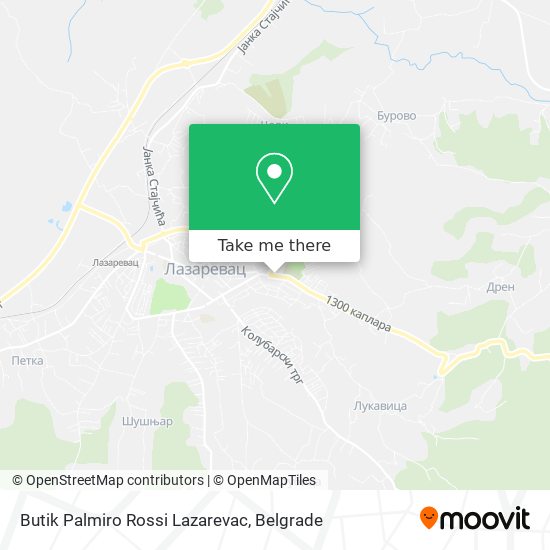 Butik Palmiro Rossi Lazarevac map