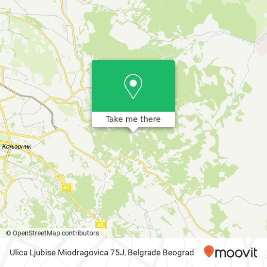 Ulica Ljubise Miodragovica 75Ј map