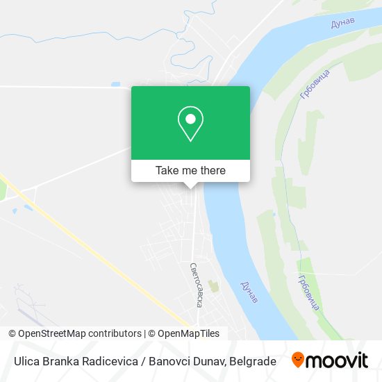 Ulica Branka Radicevica / Banovci Dunav map