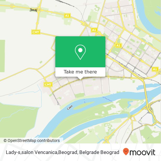Lady-s,salon Vencanica,Beograd map