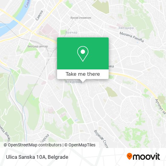 Ulica Sanska 10А map