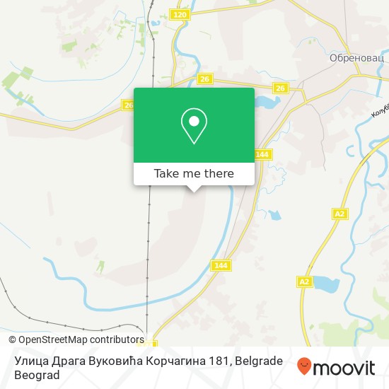 Улица Драга Вуковића Корчагина 181 map